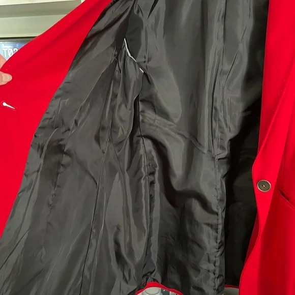 Coldwater Creek red blazer suit jacket lined Size 20 office work party preppy - Picture 13 of 17